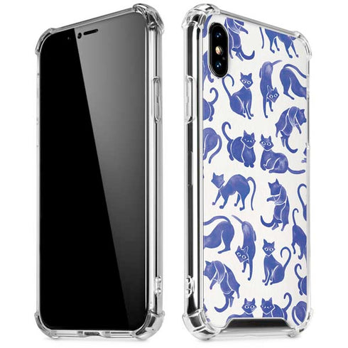 Blue Cats by Cat Coq iPhone XS Max Clear Case
